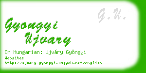 gyongyi ujvary business card